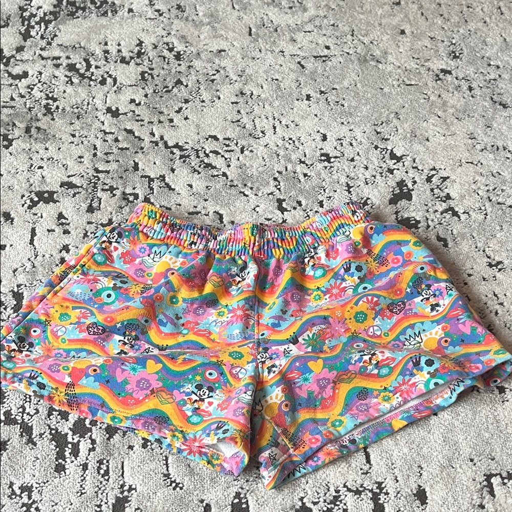 Disney Pride Multicolor Women's Athletic Shorts Comfy